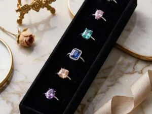 6-in-1 rings for women luxury proposal ring set